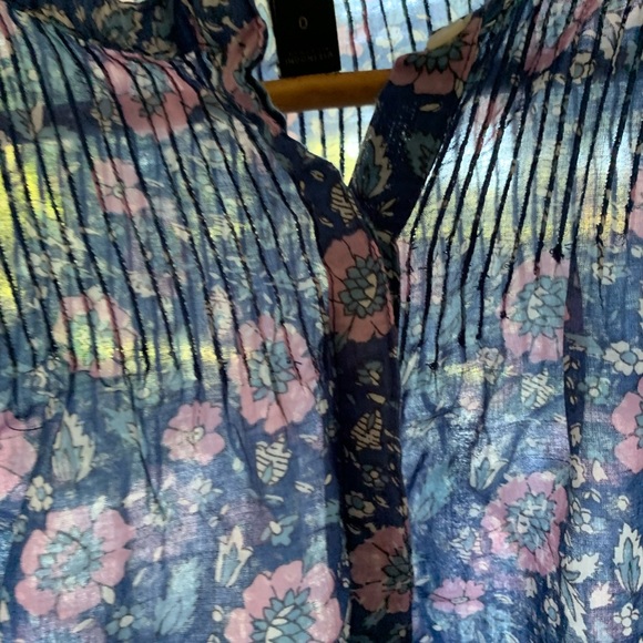 J. Crew super fine cotton shirt w floral print - Picture 6 of 6